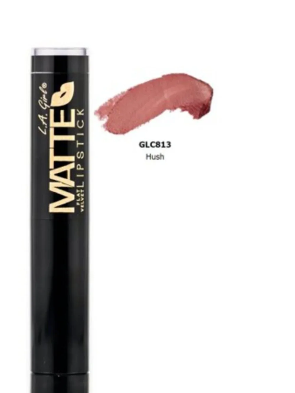 L.A. Girl Matte Flat Finish Velvet Lipstick, shade #GLC813 Hush